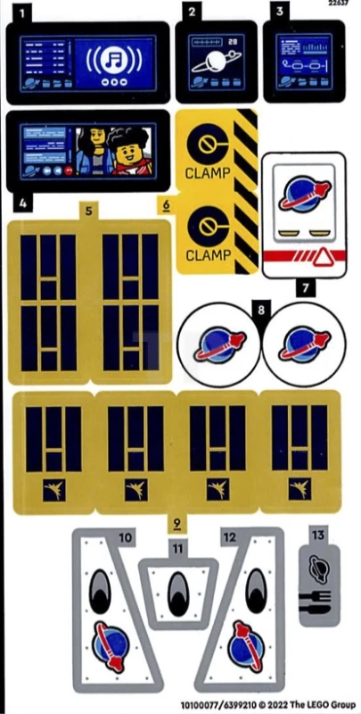 LEGO&reg; 6399210 - Sticker for Set 60349