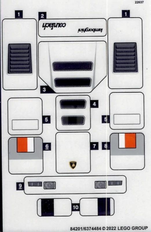 LEGO&reg; 6374484 - Sticker for Set 76908