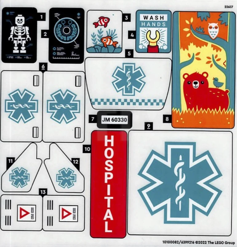 LEGO&reg; 6399216 - Sticker for Set 60330