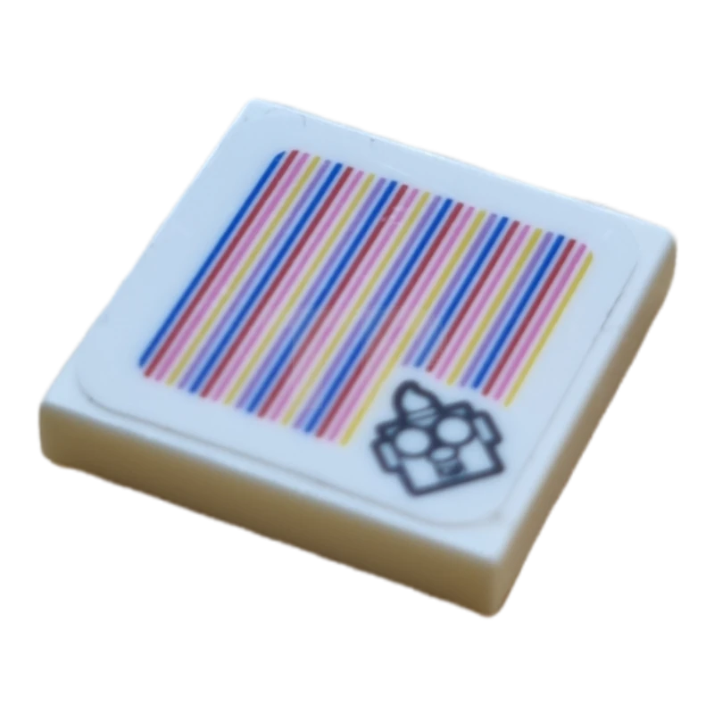 LEGO&reg; 6389750 - 3068pb1986 - Tile 2 x 2 with Super Mario Scanner Code - Set 71397