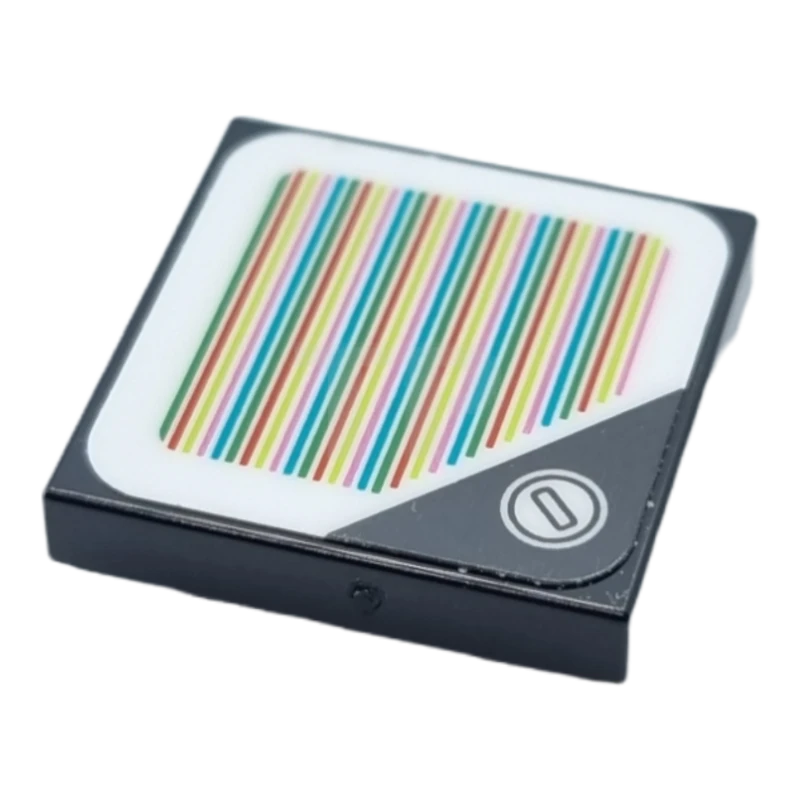 LEGO&reg; 6389751 - 11203pb083 - Tile 2 x 2 Inverted with Super Mario Scanner Code Coin Pattern