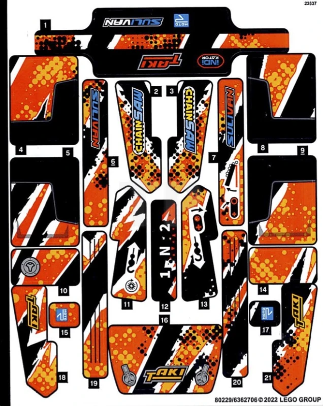 LEGO&reg; 6362706 - Sticker voor set 42139