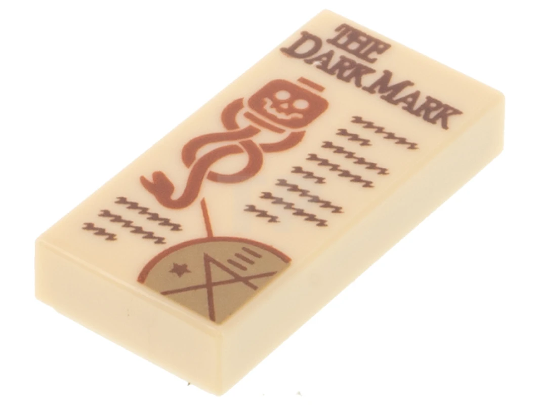 LEGO&reg; 6400759 - 3069pb1016 - Fliese 1 x 2 mit 