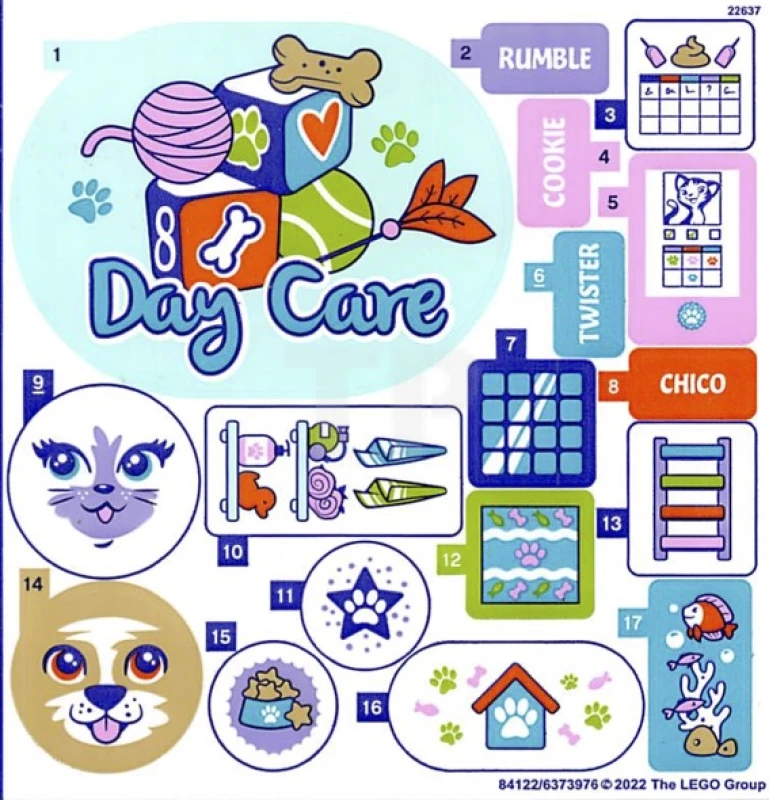 LEGO&reg; 6373976 - Sticker for Set 41718