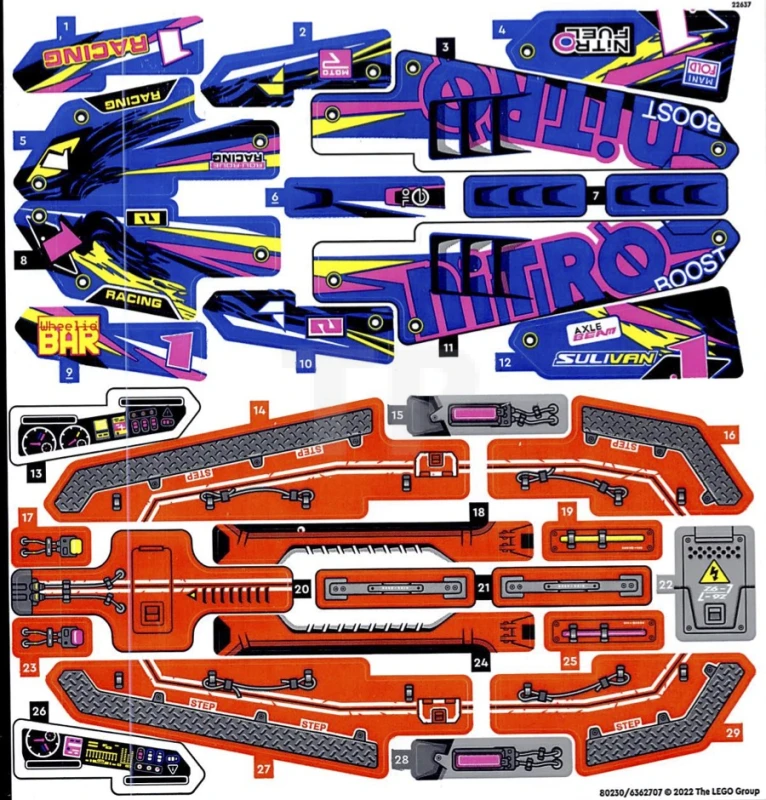 LEGO&reg; 6362707 - Sticker for Set 42140