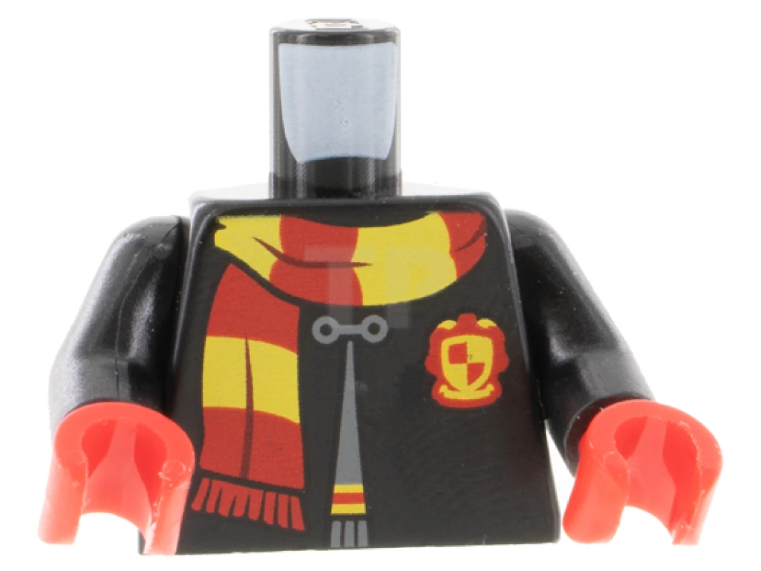 LEGO&reg; 6375725 - 973pb4509c01 - Torso (complete) with Robe and Scarf Pattern (Gryffindor Shield)