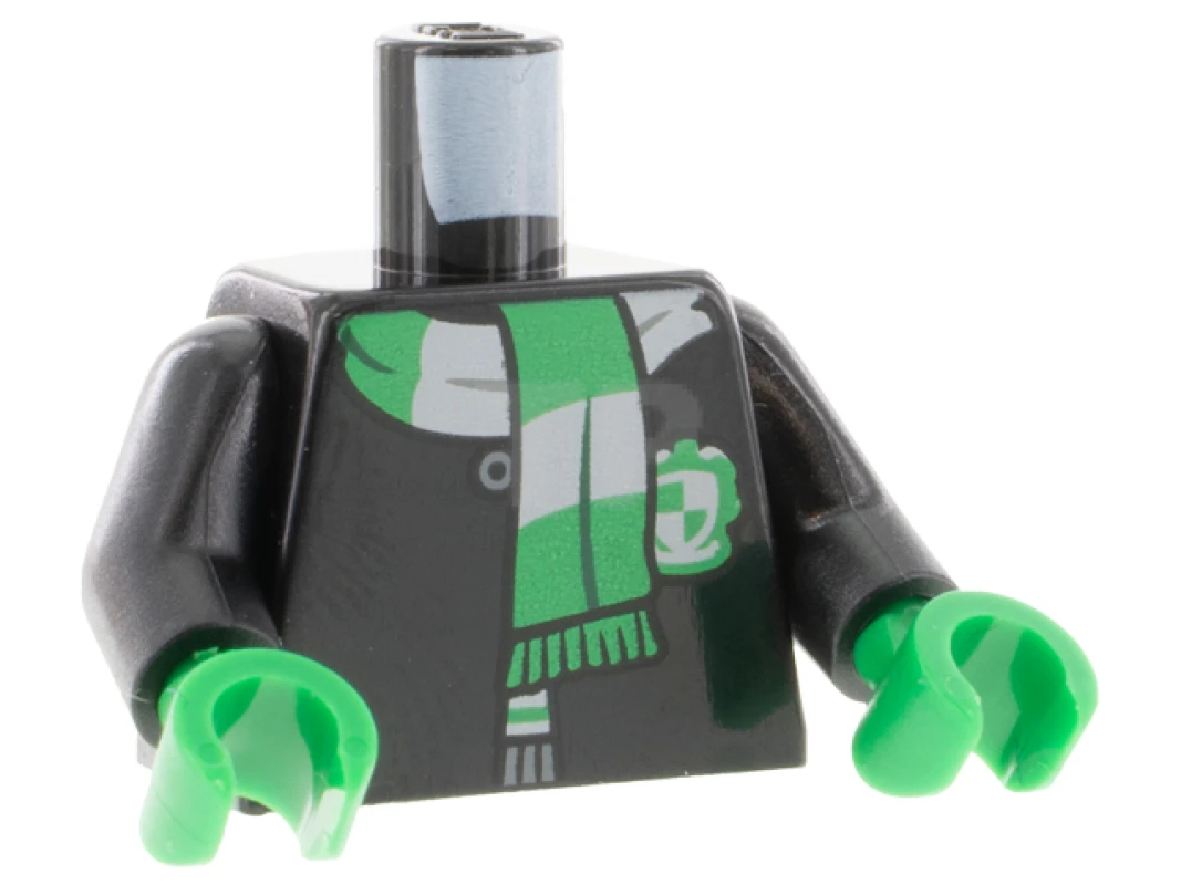 LEGO&reg; 6375743 - 973pb4511c01 - Torso (complete) with Robe and Scarf Pattern (Slytherin Shield)