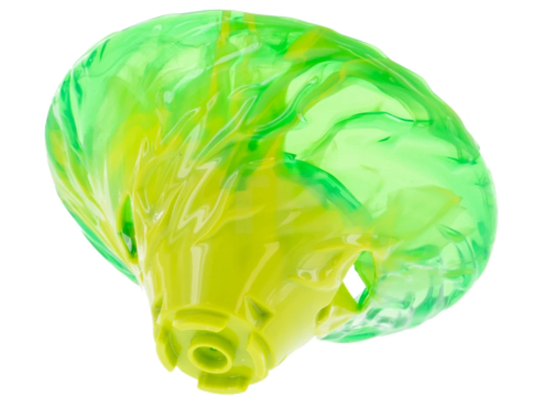 LEGO&reg; 6375613 - 69784pb02 - Tornado Spiral Wide mit marmoriertem Trans-Green Top-Muster