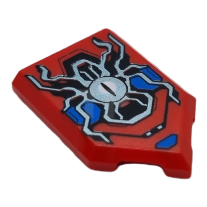 LEGO&reg; 6393404 - 22385pb244 - Carreau 2 x 3 pentagonal avec motif d'araignée.