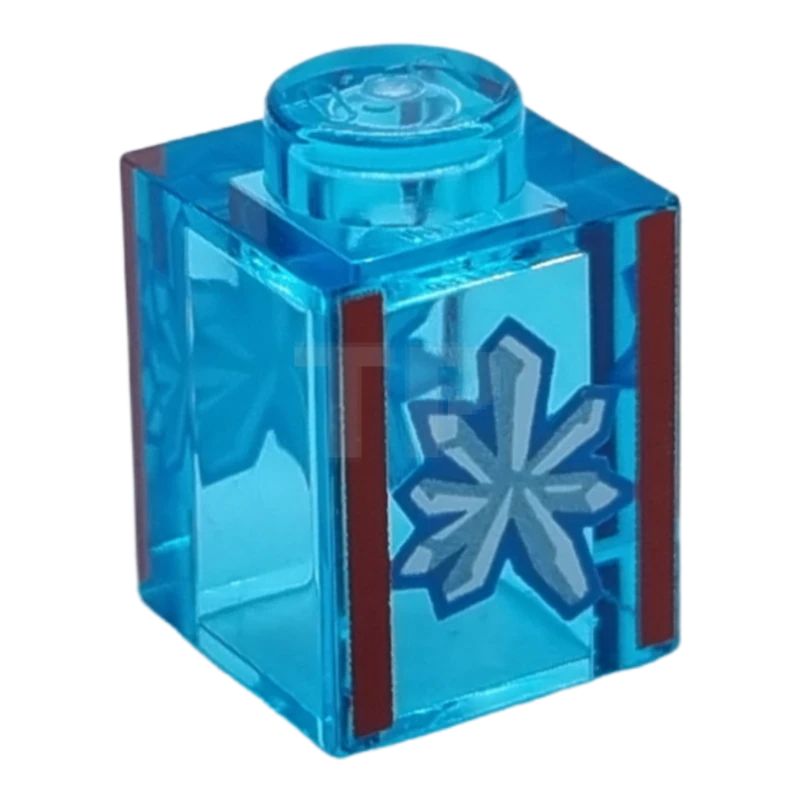 LEGO&reg; 6394769 - 3005pb054 - Brick 1 x 1 with Crystal Pattern on Both Sides