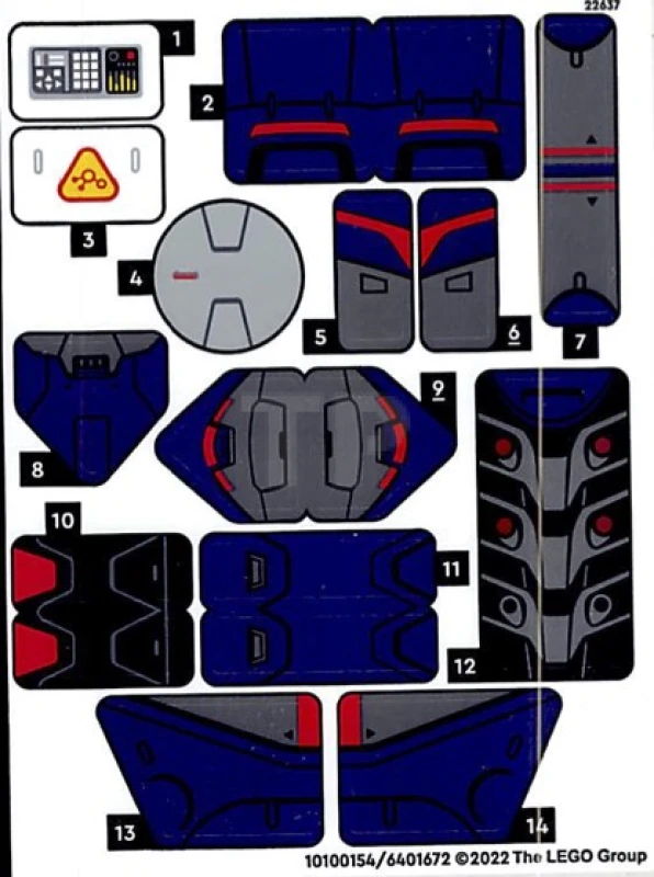 LEGO&reg; 6401672 - Sticker for Set 76831