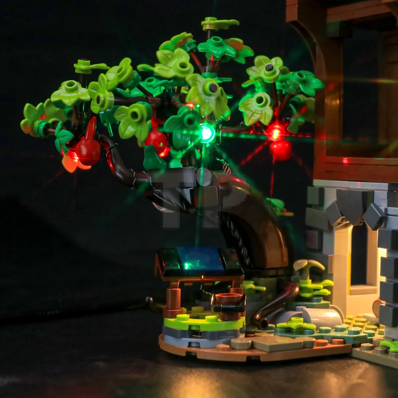 Light kit for LEGO® 21325 Medieval Blacksmith with remote