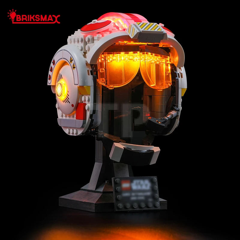 Kit de iluminación para el Casco LEGO® 75327 Luke Skywalker (Rojo Cinco)