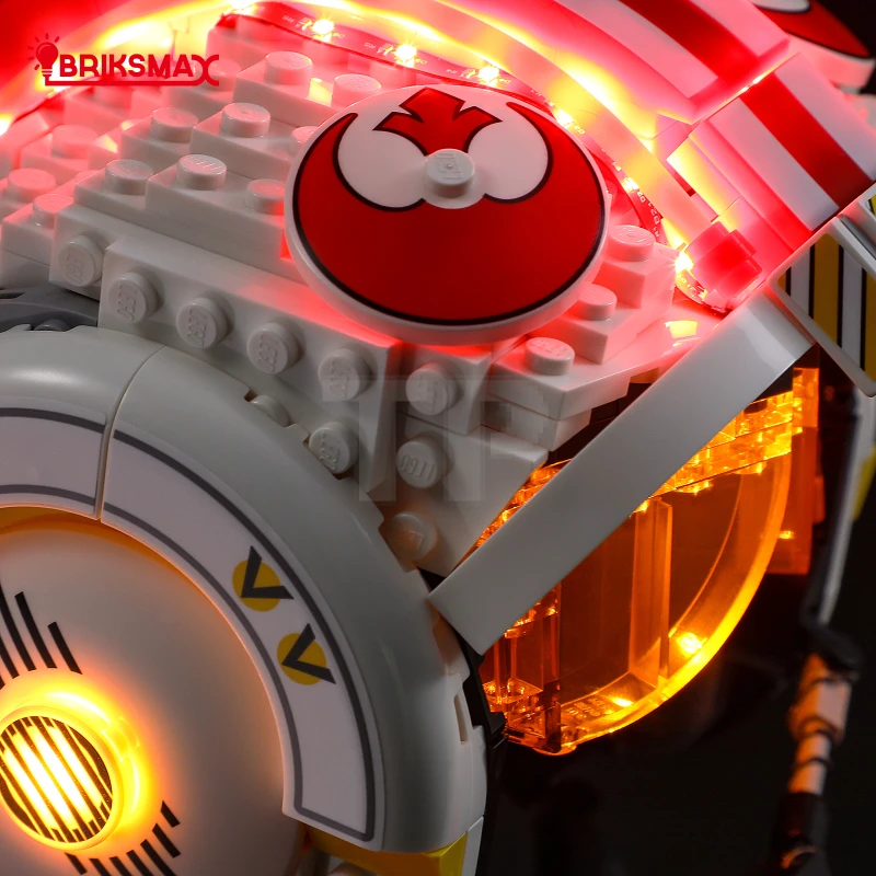 Kit de iluminación para el Casco LEGO® 75327 Luke Skywalker (Rojo Cinco)