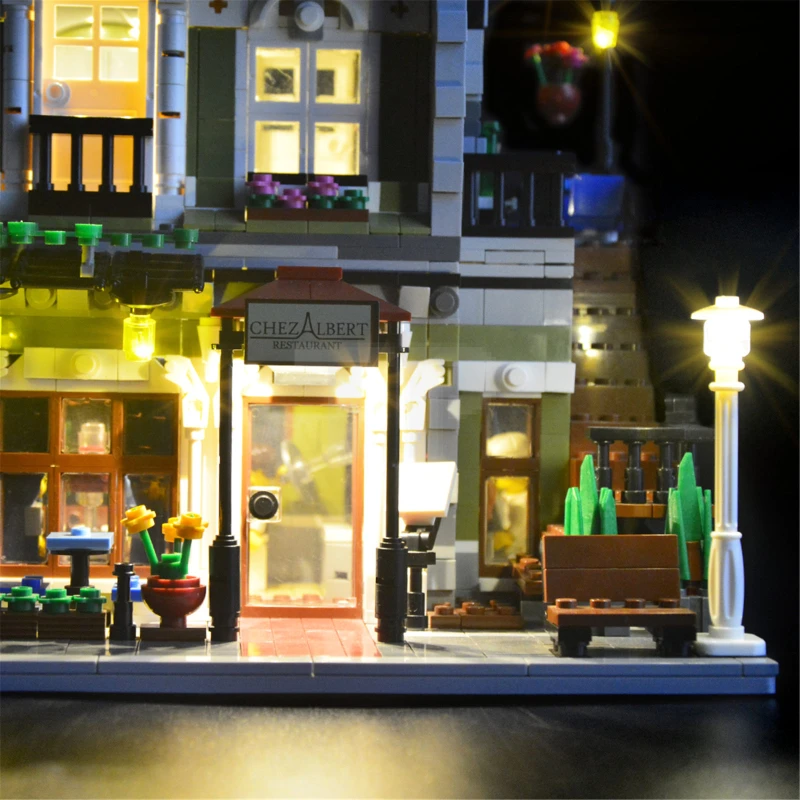 Light kit for LEGO® 10243 Parisian Restaurant
