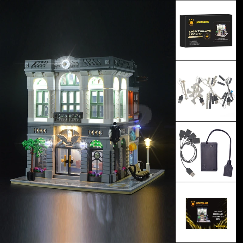 Light kit for LEGO® 10251 Brick Bank