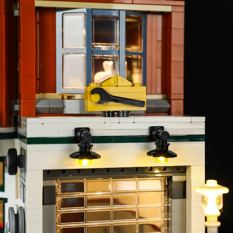 Lichtset voor LEGO® 10264 Hoekgarage met afstandsbediening