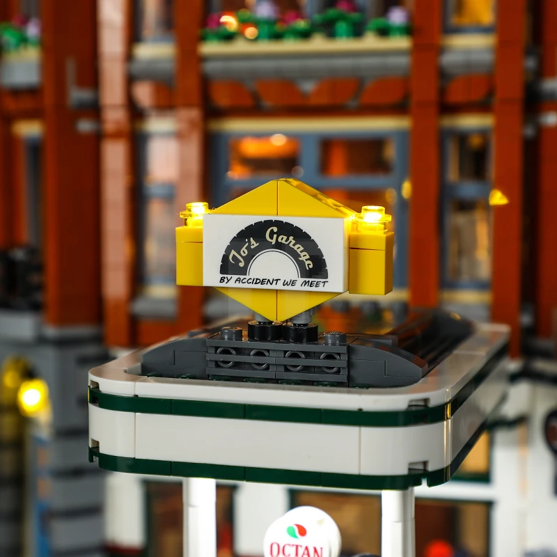 Lichtset voor LEGO® 10264 Hoekgarage met afstandsbediening