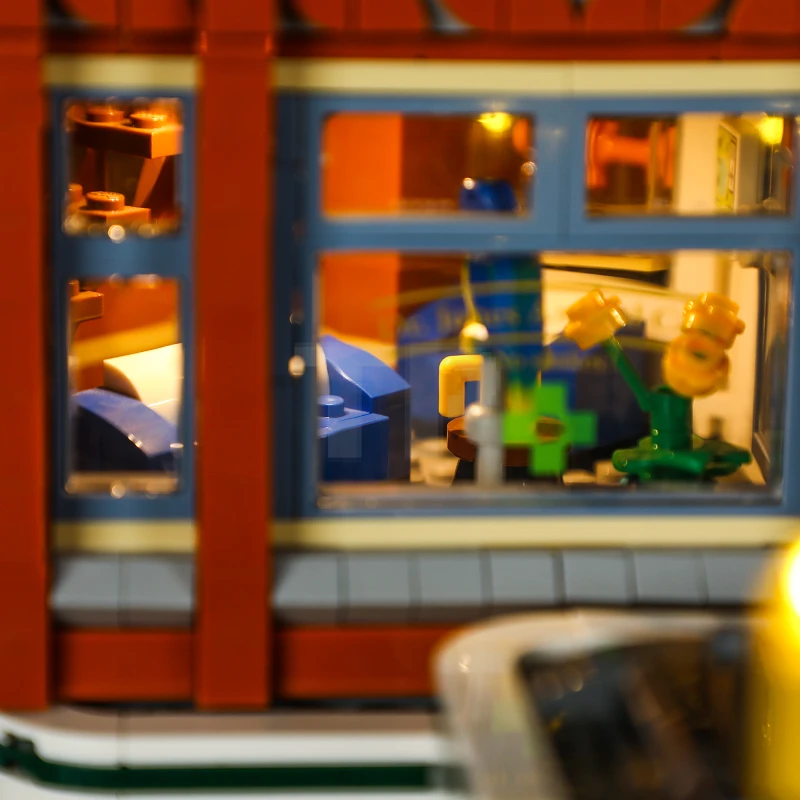 Lichtset voor LEGO® 10264 Hoekgarage met afstandsbediening