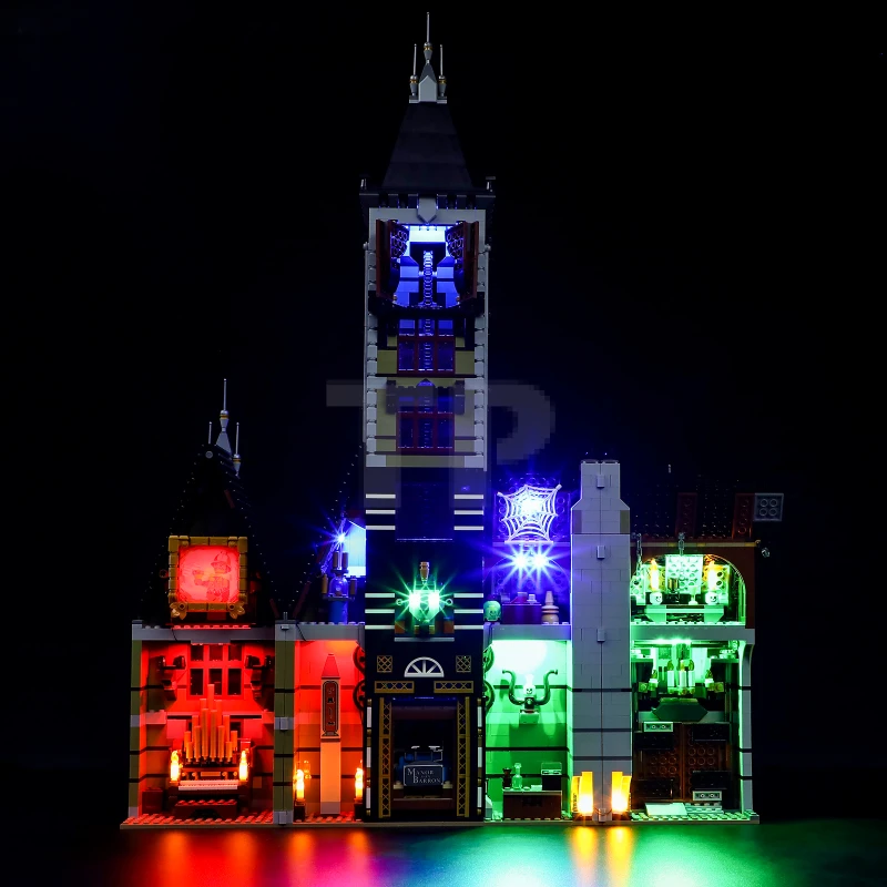 Kit d'éclairage pour la maison hantée LEGO® 10273 avec télécommande.