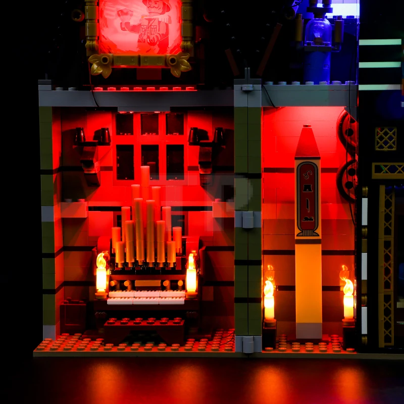 Kit d'éclairage pour la maison hantée LEGO® 10273 avec télécommande.