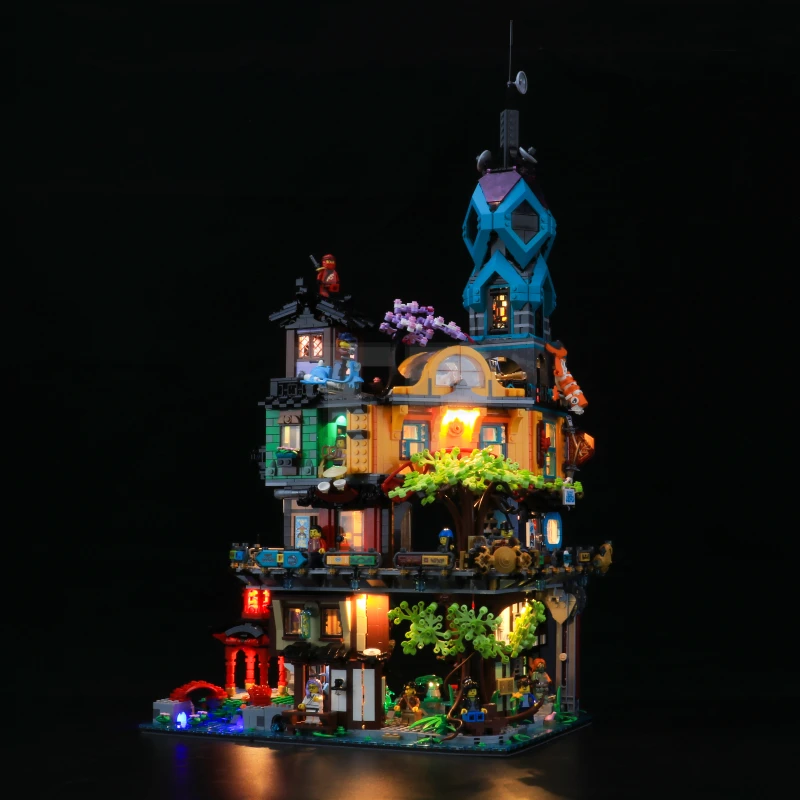Light kit for LEGO® 71741 NINJAGO® City Gardens