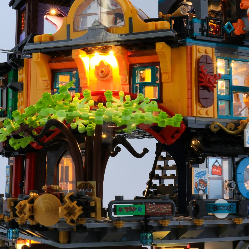 Light kit for LEGO® 71741 NINJAGO® City Gardens