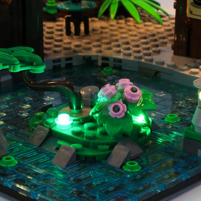 Light kit for LEGO® 71741 NINJAGO® City Gardens