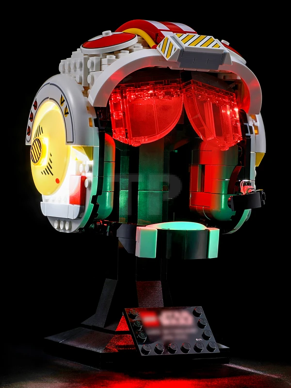 Light kit for LEGO® 75327 Luke Skywalker (Red Five) Helmet