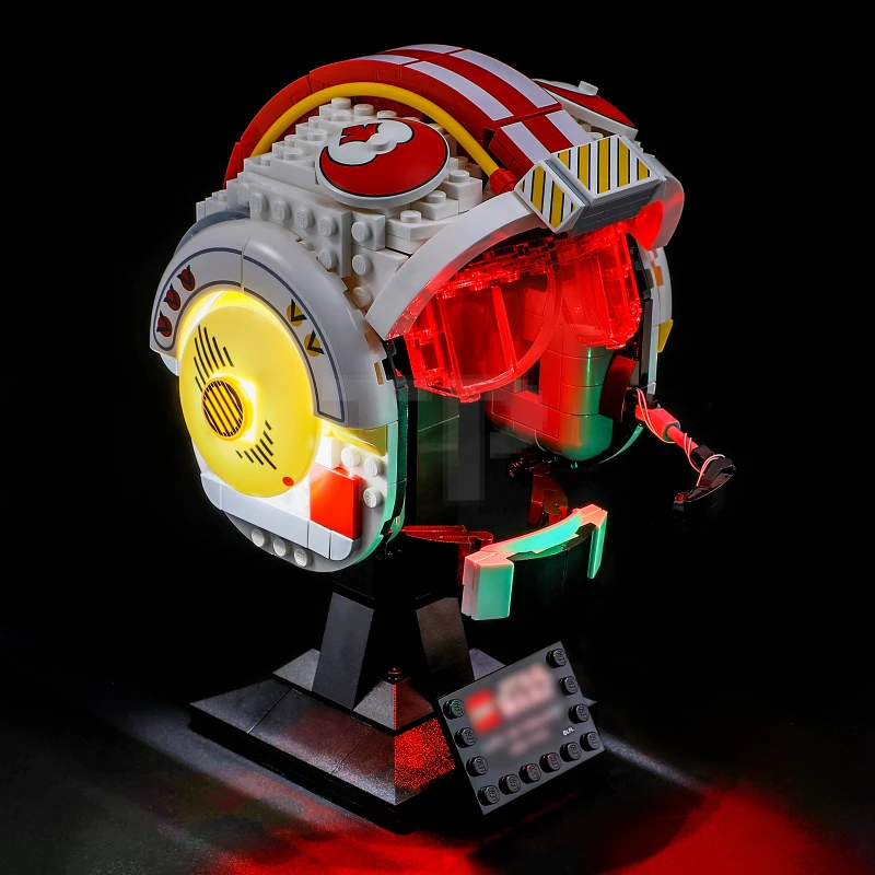 Light kit for LEGO® 75327 Luke Skywalker (Red Five) Helmet
