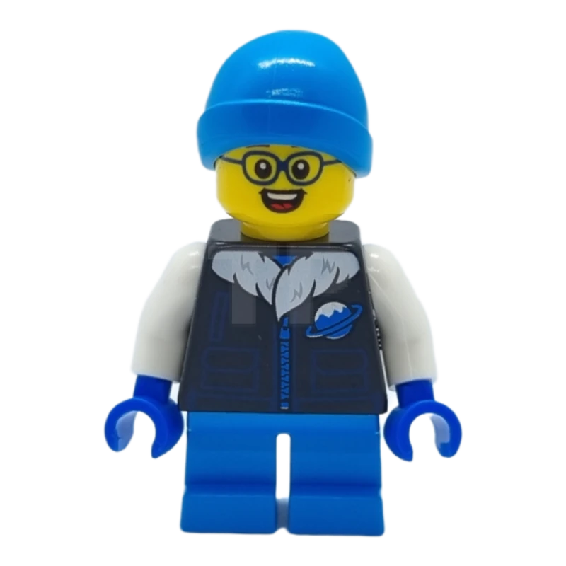 LEGO&reg; hol259 Jongen, Black Ice Planet jas, Dark Azure korte benen en muts