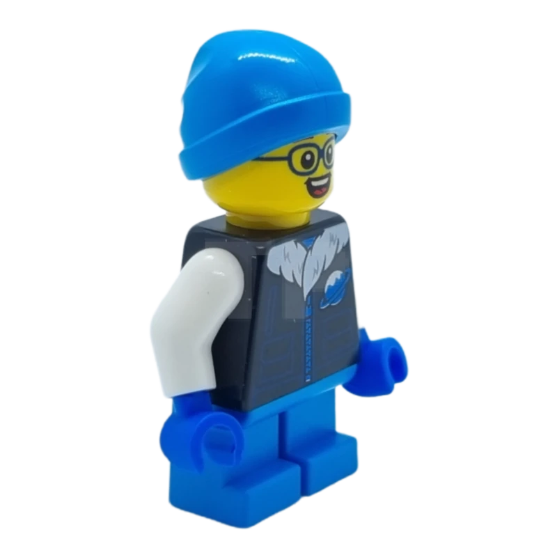 LEGO&reg; hol259 Jongen, Black Ice Planet jas, Dark Azure korte benen en muts