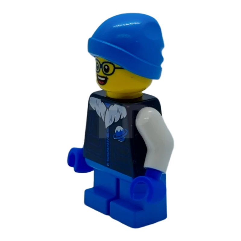 LEGO&reg; hol259 Jongen, Black Ice Planet jas, Dark Azure korte benen en muts