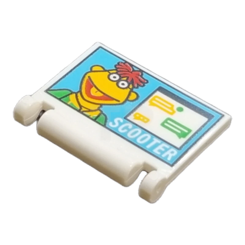 LEGO&reg; 6385006 - 24093pb053 - Book Cover with Laptop Screen with Scooter and Chat Pattern