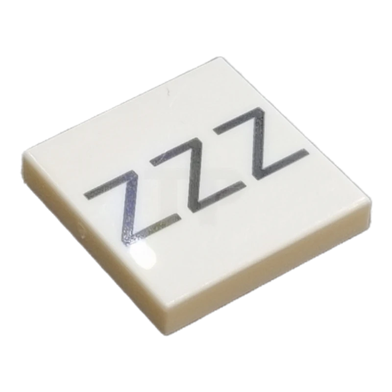 LEGO&reg; 6385003 - 3068pb1997 - Tile 2 x 2 with Black 'ZZZ' Pattern