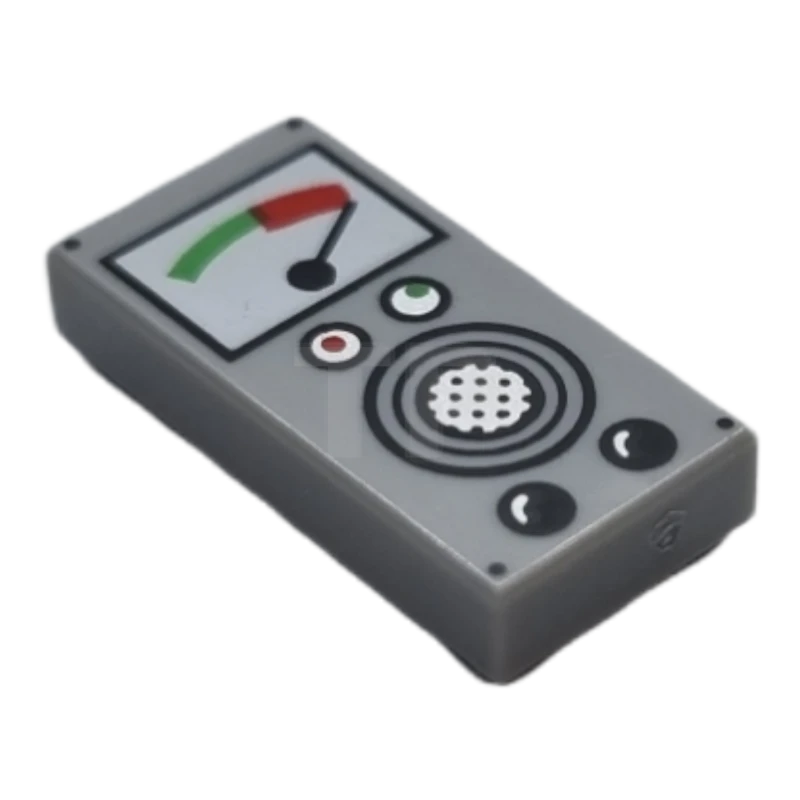 LEGO&reg; 6385018 - 3069pb1070 - Tile 1 x 2 with Pegged Speaker Pattern