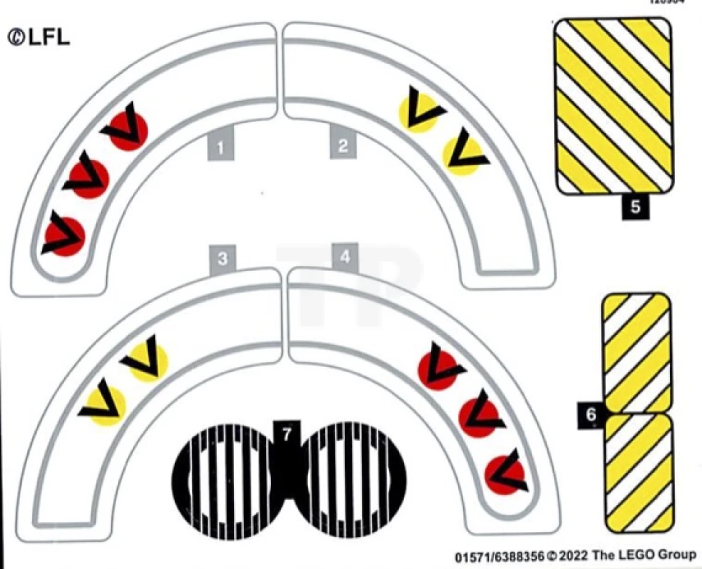 LEGO&reg; 6388356 - Sticker for Set 75327