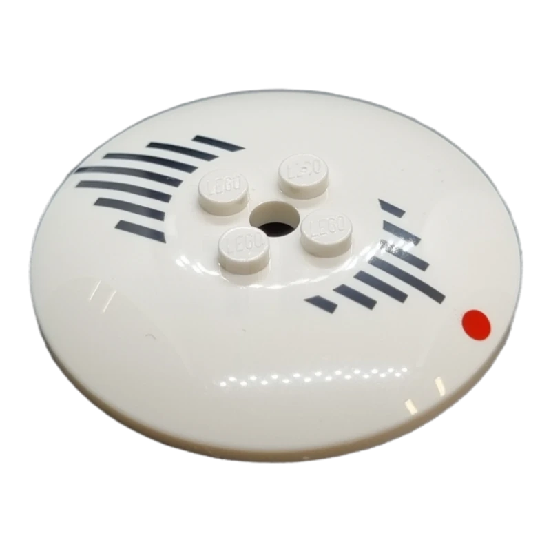 LEGO&reg; 6387678 - 44375bpb17 - Satellite-parabole 6 x 6 inversé (Radar) avec motifs de lignes et de points.