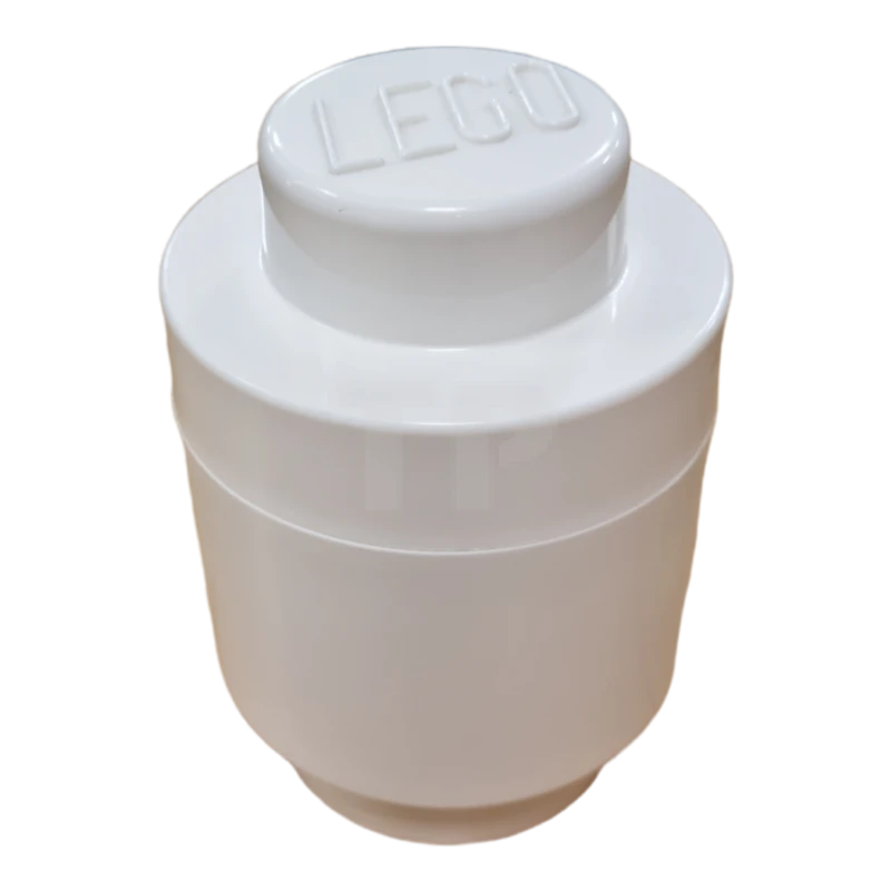 LEGO® Storage Brick, Round 1 x 1 White