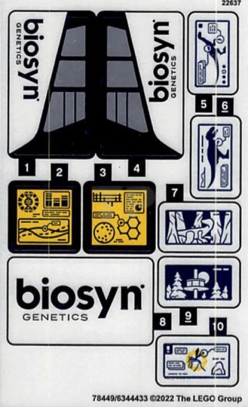 LEGO&reg;  - Aufkleber für Set 76949