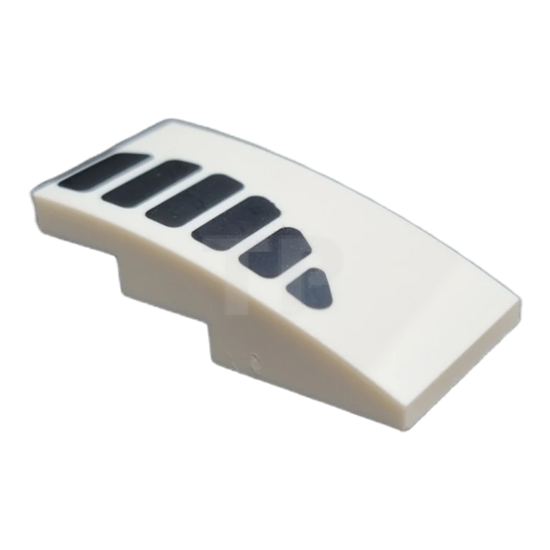 LEGO&reg; 6359192 - 93606pb142R - Slope Curved 4 x 2 with Air Vent Grille Pattern - Right