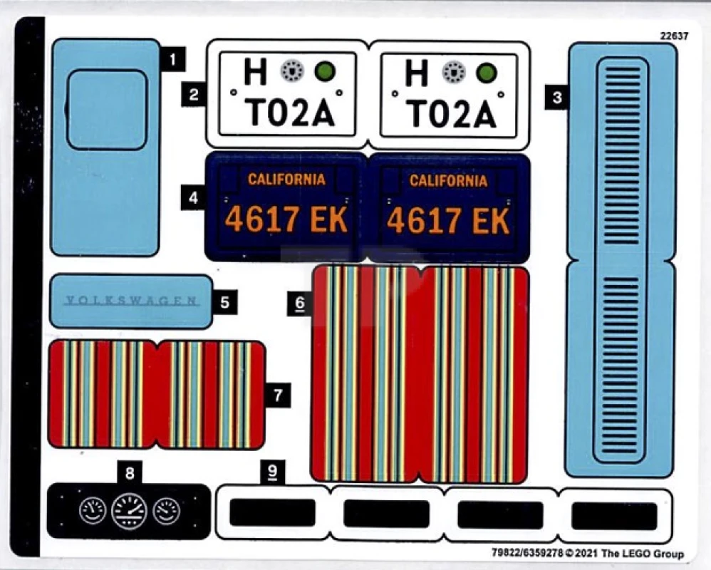 LEGO&reg; 6359278 - Pegatina para Set 10279 - Hoja 1