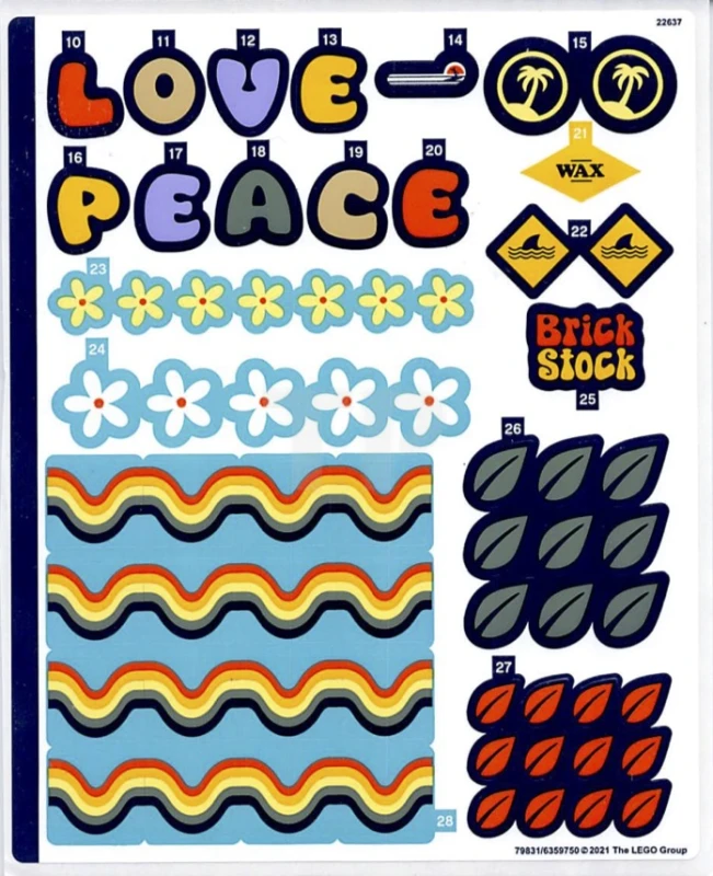 LEGO&reg; 6359750 - Adesivo per il set 10279 - Foglio 2