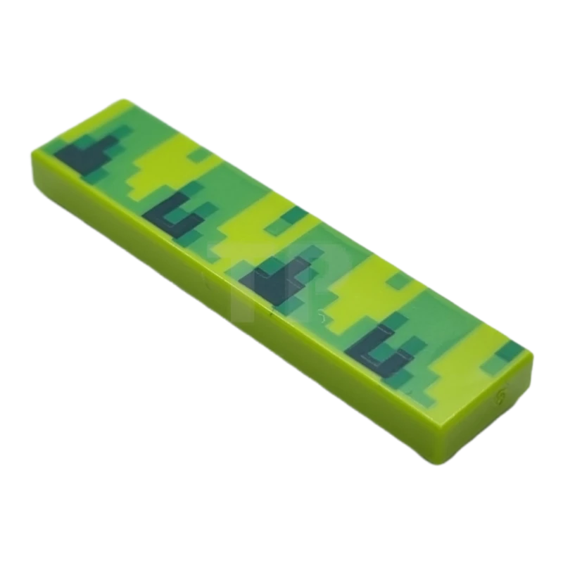 LEGO&reg; 6372160 - 2431pb755 - Tile 1 x 4 with Pixelated Pattern (Sonic Grass)