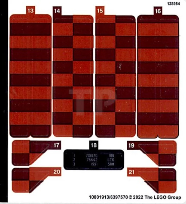 LEGO&reg; 6397570 - Sticker for Set 21331 - Sheet 2