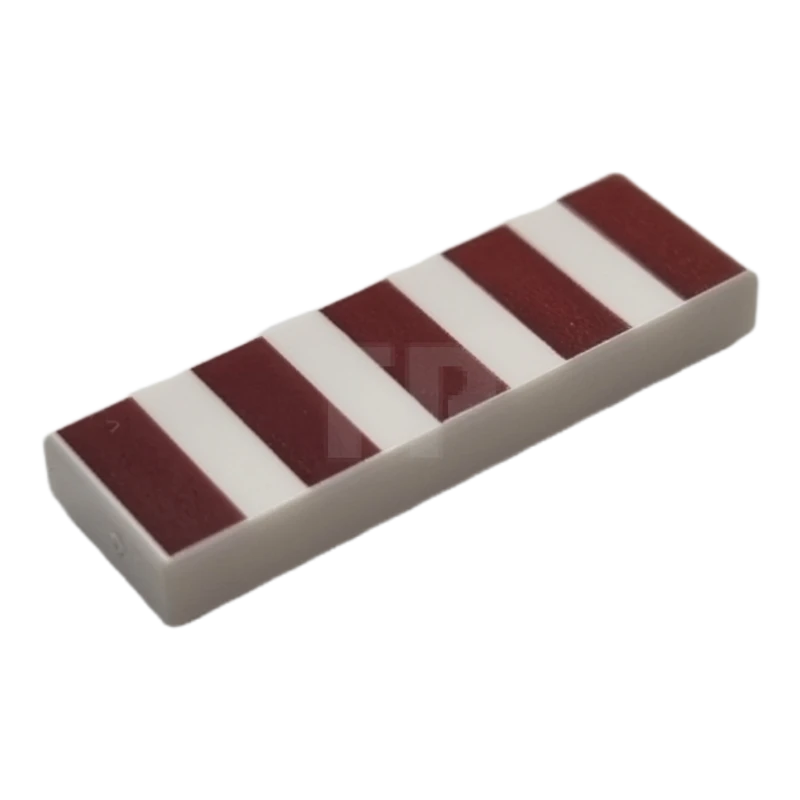 LEGO&reg; 6388267 - 63864pb188 - Tile 1 x 3 with Stripes Pattern