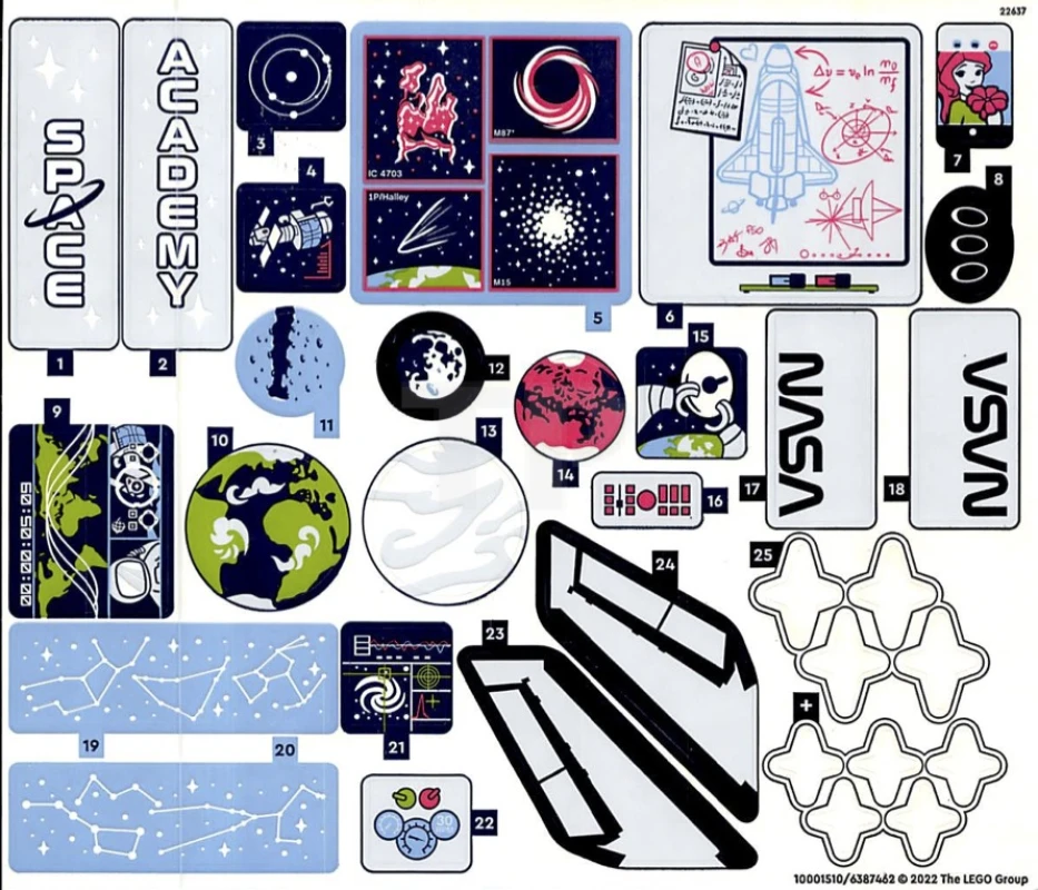 LEGO&reg; 6387462 - Sticker voor set 41713