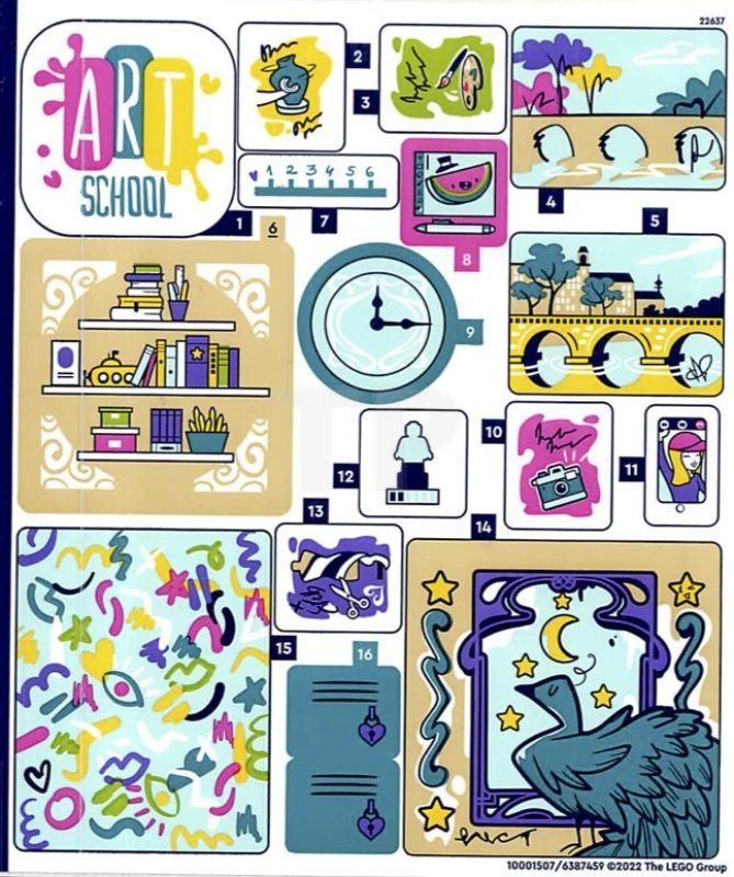 LEGO&reg; 6387459 - Sticker for Set 41711