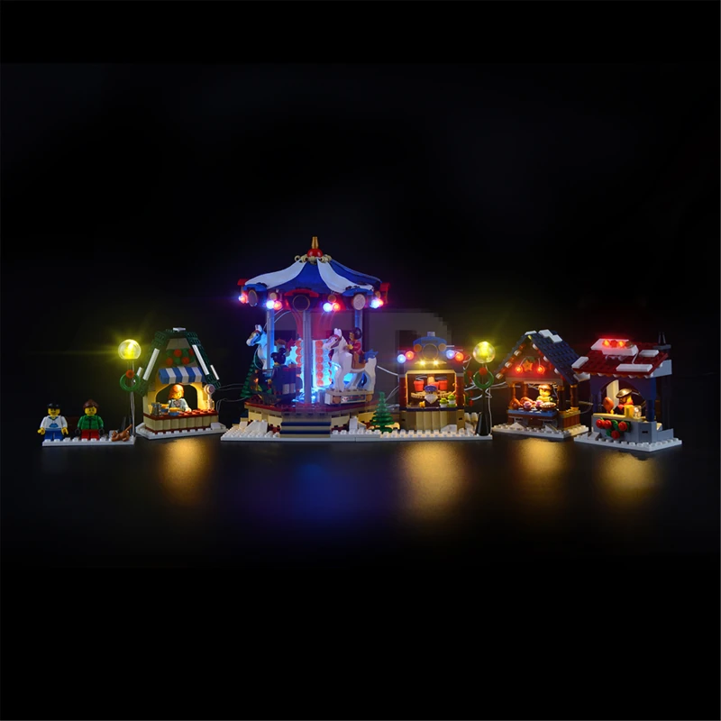 Light kit for LEGO® 10235 Christmas Winter Village Market
