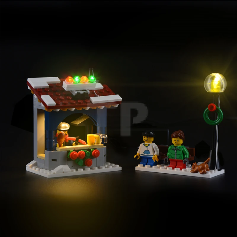Light kit for LEGO® 10235 Christmas Winter Village Market